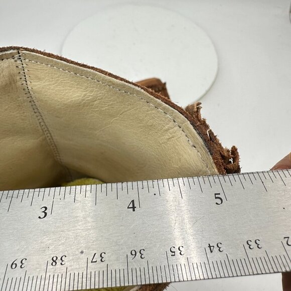 Frye Women Size 6M Rust Brown Bella Flower Suede Pull On Heel Pump Boot - Picture 10 of 13